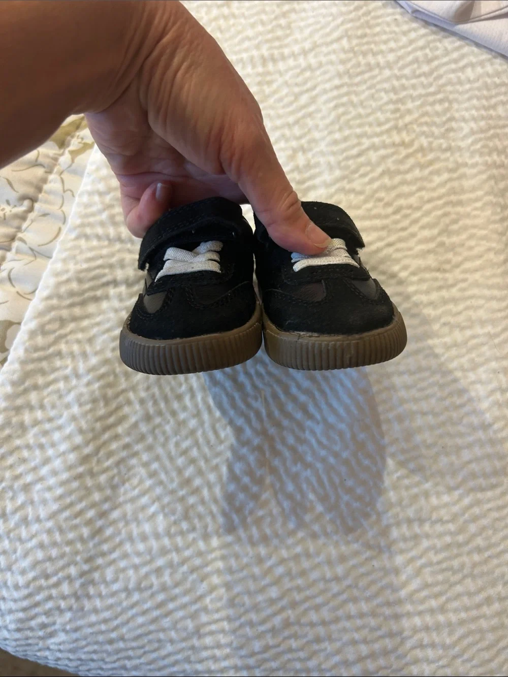 Carter's Black Kids Sneakers with White Laces